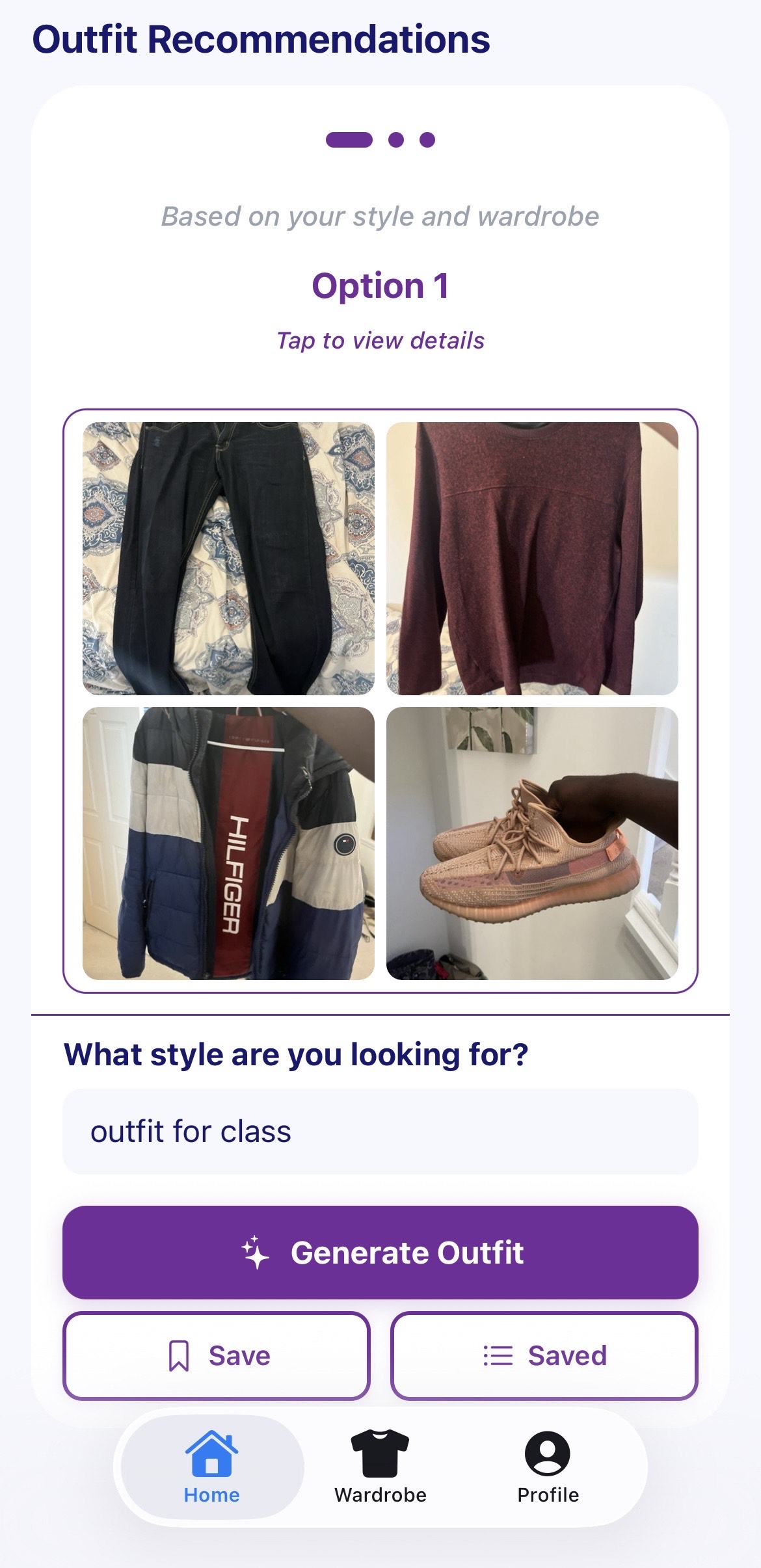 Get Personalized Outfit Suggestions